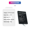 Payment Terminal Replacement Battery 3.7V 5000mAh 18.5WH battery For ks8223 pos machine