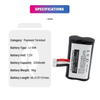  Lithium Ion Rechargeable YW-003C 7.2V 3350mAh 24.12Wh Cash Register Rechargeable Battery Pack for PAX A930RTX 