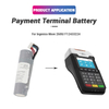 Ingenico pos Move 2600 battery Lithium ion 3.7V 2600mAh Rechargeable F12433224 Battery pos Machine For Payment Terminal