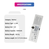 7.4V 3680mAh Li-ion BATTERY EZ X Radiography Systems Medical Battery for TRIXELL EZ DR 2ICP5/38/50-42ICP05/67/89
