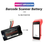 OEM 3.7V 5200mAh Lithium-ion Handheld Mobile Barcode Scanner Rechargeable PDA HBL9100 Battery for UROVO i9100