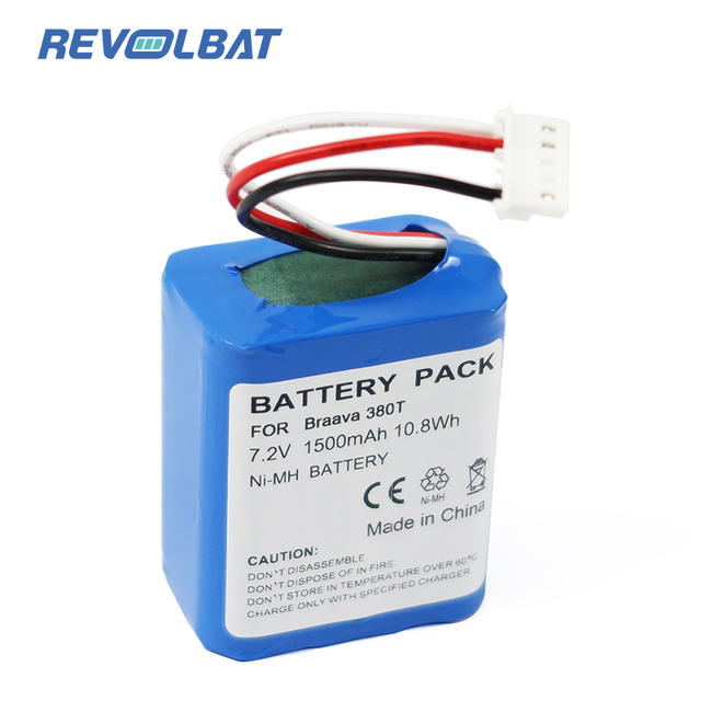 7.2V 3000mAh Ni-MH Replacement 4409709 GPRHC202N026 W206001001399 Battery for IROBOT Braava 380 380T 381 Vacuum Cleaner
