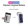  Lithium Ion Rechargeable YW-003C 7.2V 3350mAh 24.12Wh Cash Register Rechargeable Battery Pack for PAX A930RTX 