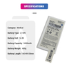 Medical 14.8V 5000mAh Li-ion Battery 989803190371 4ICR19/66-2 Replacement Efficia DFM100 Battery