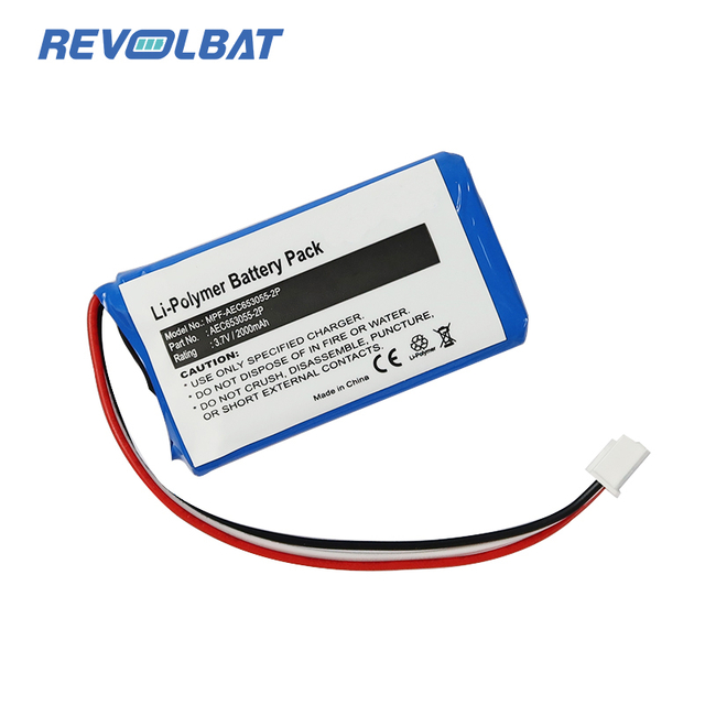 Li-ion 2000mAh 7.40Wh 3.7V Special Edition Bluetooth Audio Battery AEC653055-2P Speaker Battery For JBL Flip 2 Flip2 Flip II