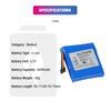 3.7V 4500mAh Battery For Masimo Battery 27058 37728 RAD-97 Oximeters