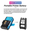 7.2V 2600mAh Li-ion Rechargeable Lithium Ion P1023901 Battery for Zebra QLN220 QLN320 ZQ510 Portable Printer