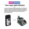 PMNN4407 Li-ion Battery Pack 1650mAh 12.2Wh Belt Clip for Motorola DGP8550 DEP550 XPR7000 DP4400 XiR P8660 HAM Radio Accessory
