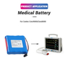 High Quality Lithium ion 7.4V 5200mAh Replacement BP2S2P Medical Li-ion lithium Patient Monitor Battery for CONTEC CMS9000 CMS8000