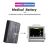 Lithium Ion 11.1V 5200mAh Li-ion Replacement Medical LB-08 12-100-0003 Vital Signs Monitor Battery for Biolight A5 A6 A8 Q3 V6