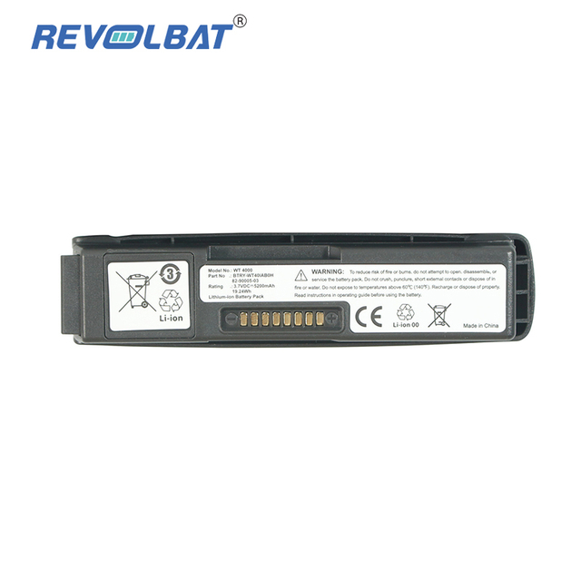Barcode Scanner Replacement Battery Li-ion 3.7V 2400mAh Replacement 55-000166-01 BTRY-WT40IAB0E 82-90005-05 BTRY-WT40IAB0H WT4000 Battery for Symbol 