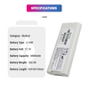 Rechargeable 11.1V 4800mAh Li-ion Battery 453564402681 989803185291 medical Replacement Battery for TC10 TC20