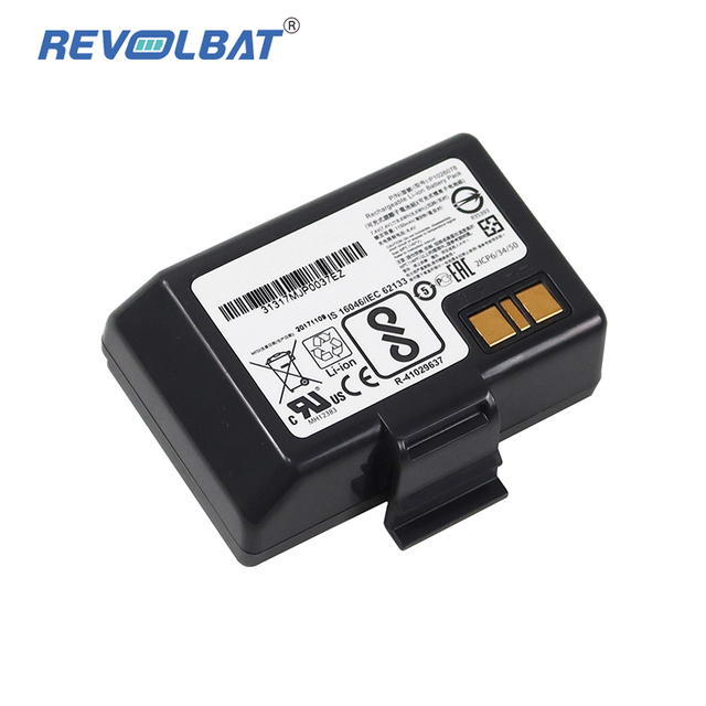 Barcode Scanner Battery 1200mAh 8.88Wh 7.40V Li-ion Black Battery for Zebra EZ320 Fits Zebra P1026078