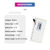 Li-ion 11.1V 2500mAh Lithium Ion 3543PR X Radiography Systems Medical Battery for 31CP7/34/50-2 MobileDiagnost WDR
