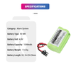 Factory Customized 4.8V 1300mAh Replacement Ni-MH GP130AAM4YMX Alarm System Battery for Visonic Powermax 99-301712 Control Panel System Alarm