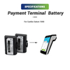 3.7V 6400mAh Li-ion SATURN1000 Rechargeable Saturn 1000 Saturn1000 Pos Battery for Castles S1F2 POS Machine System