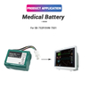 SB-752P Capacity 6600mAh 7.2V Li-ion Battery Suitable for NIHON KOHDEN SVM-7500 SVM-7600 SVM-7521 Patient Monitor