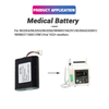 Lithium ion 11.1V 2400mAh Replacement 453564243501 Vital Signs Monitor Medical Battery for SureSigns VM1 Vsi VS2+ monitors