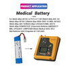 12V 3000mAh Li/Mn02 Battery Pack 00185-2 7919-2 B11387 Replacement Battery for AED 10 LIFEQUEST POWERSTICK 2 AMED0027