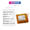 3.7V 780mAh CS3070 CS3300 82-133770-01 Barcode Scanner 800mAh 82-133770 Battery for Zebra CS3070 