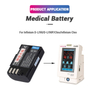 Medical Replacement Battery 1300mAh 9.36Wh 7.20V Li-ion Battery for Siemens Infinium Cleo Fits Siemens B04021205
