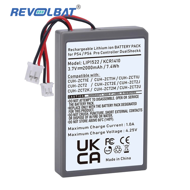 2000mAh 7.4Wh Wireless PS4 Controller Battery for Sony PlayStation 4 DualShock4 V1 V2 KCR1410 LIP1522 CUH-ZCT1E CUH-ZCT2 