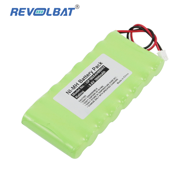 Wholesale OEM ODM Ni-MH 9.6V 1800mAh 0-9912-G GP180AAH8BMX 103-300672 Alarm System Battery for Visonic Powermax Pro Amber Select