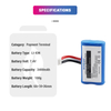 7.4V 3400mAh Rechargeable Lithium Ion AQSI-5 AQSI5 AQSI 5F Battery POS Terminal AQsi5 Aqsi 5 Batteries