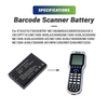 3.7V 1800mAh Battery INTERMEC CK1 CN1 MOBILA PPT101 SYMBOL MC1000 WASP WDT3200 BTRY-MC10EAB00