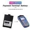 New High Quality Battery For PAX IS057 IS524 YW-018 P9 S90 P90 25B1001 A920C IS900 A920 IS696 IS497 Pos