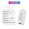 Lithium-ion 11.1V 4400mAh Li-ion Replacement 022-000094-00 022-000119-00 CMLI3X2I001B NC8 NC8A C90 for COMEN Medical ECG Monitor Battery