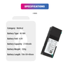 4.8V 2100mAh Ni-MH Replacement Nickel Metal Hydride Batteries 02127 8713180 8713180A 8713030CN Medical Syringe Pump Battery for Perfusor Space