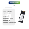 3.7V 2400mAh Satellite Phone Battery BAT20801 BAT2081 BAT31001 for Iridium 9555