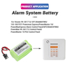 Factory Customized 4.8V 1300mAh Replacement Ni-MH GP130AAM4YMX Alarm System Battery for Visonic Powermax 99-301712 Control Panel System Alarm