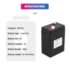 Lead-acid 6V 5A Rechargeable N-600 N-600X N-595 Replacement Medical Oximeter Battery for Medical Device