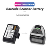 Barcode Scanner Battery 1200mAh 8.88Wh 7.40V Li-ion Black Battery for Zebra EZ320 Fits Zebra P1026078