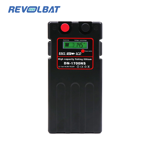 12V 14500mAh Deep Sea Electric Fishing Reel Take Up Wheels Lithium Battery With Special Charger Connect Lines Cables