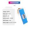 24V 2500mAh Nickel Metal Hydride Batteries BAL20001-02 NI-MH Battery for HillRom Medical Golvo 8000 8008 Portable Hoist