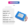 12V 2000mAh NI-MH TOP BP-23 TOP2300 TOP-2300 Syringe Pump Rechargeable Medical Battery