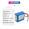 New NI-MH Rechargeable Accumulator Replacement 9.6V 8N-600AAK BN-600AAK Battery for Terumo Syringe PUMP TE312 TE331 TE332 TE311