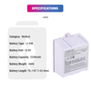 Replacement C70 Medical Battery Lithium-Ion 14.8V 5200mAh 022-000076-01 WED-H0924 Li-ion Vital Signs Monitor Battery for COMEN C70