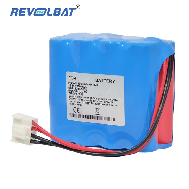 Medical Replacement Battery 5200mAh 74.88Wh 14.40V Blue for Carewell ECG-1112 1112L Fits Carewell 88889260 
