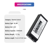 2500mAh 4.8V 12Wh Crane Remote Control Ni-MH Battery for IKUSI T24IK 2305271 Iribarri BT27iK