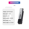 Lithium Ion Replacement 3.7V 2400mAh BTRY-DS81EAB0E-00 Battery for Zebra DS8100 DS8170 DS8178 Barcode Scanner