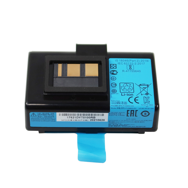 7.2V 2600mAh Li-ion Rechargeable Lithium Ion P1023901 Battery for Zebra QLN220 QLN320 ZQ510 Portable Printer