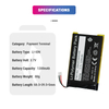 1200mAh 4.44Wh Payment Terminal Battery for Ingenico Link 2500 296203895AB P0750-LF 1200mAh