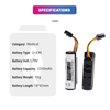  Factory Wholesale Lithium Ion Replacement POS Terminal Vega 3000 3.7v 3350mah V3M2 40100023 Rechargeable Battery