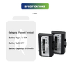 3.7V 6400mAh Li-ion SATURN1000 Rechargeable Saturn 1000 Saturn1000 Pos Battery for Castles S1F2 POS Machine System