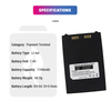 Li-ion 7.4V 1100mAh Lithium Ion Li-ion Replacement Battery for Bitel IC 5100 IC5100 ICP05/34/50 2S1P