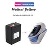 Lead-acid 6V 5A Rechargeable N-600 N-600X N-595 Replacement Medical Oximeter Battery for Medical Device